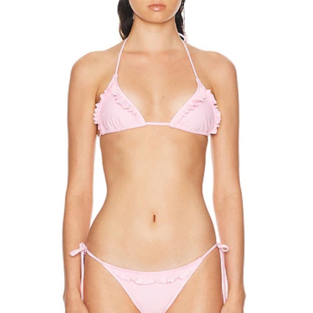 Shani shemer beth bikini top in baby pink